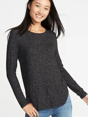 Old Navy Dark Grey Space Dye Shirt – Comfortable & Stylish